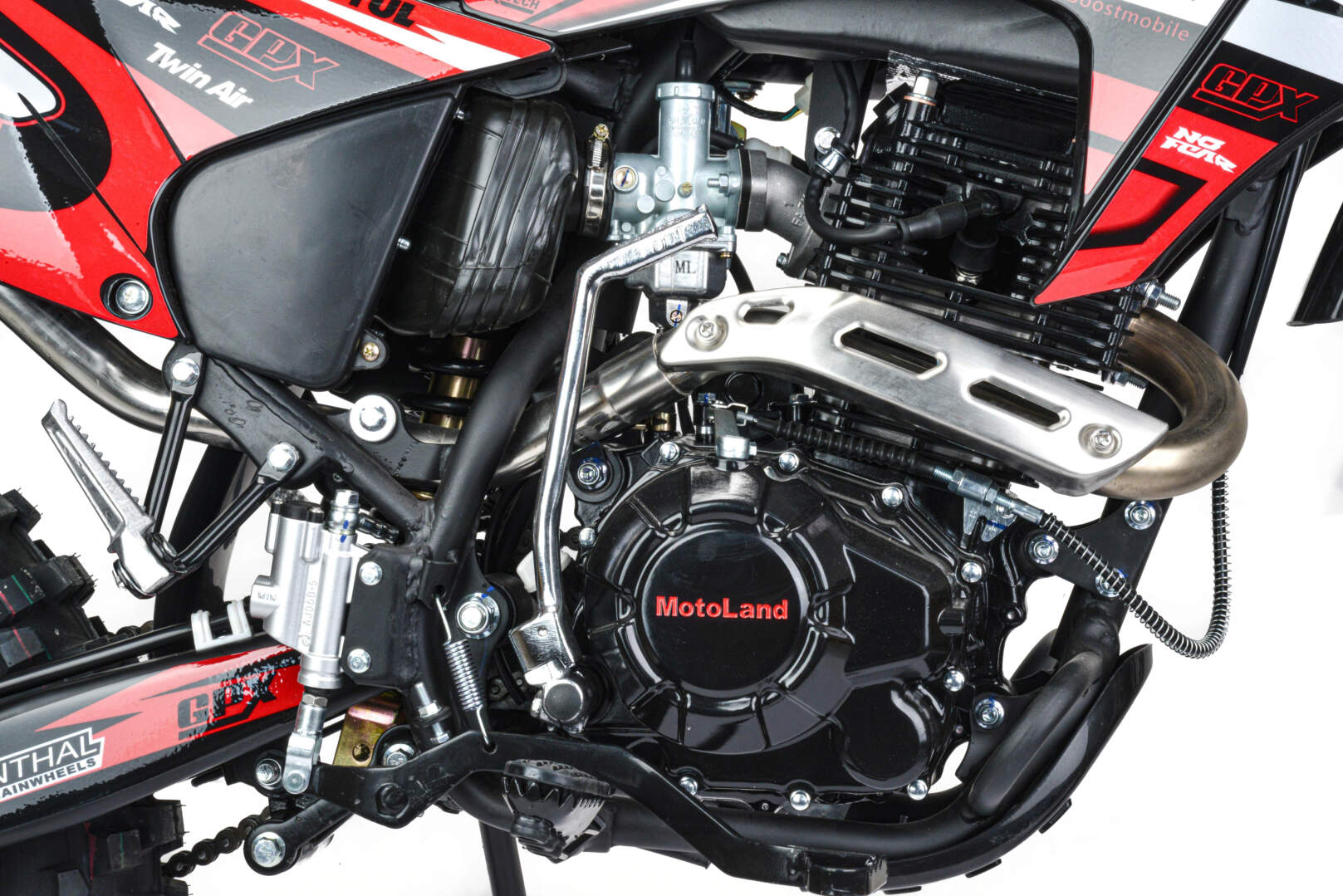 Мотоцикл Кросс Motoland XR300 LITE красный (175FMM)