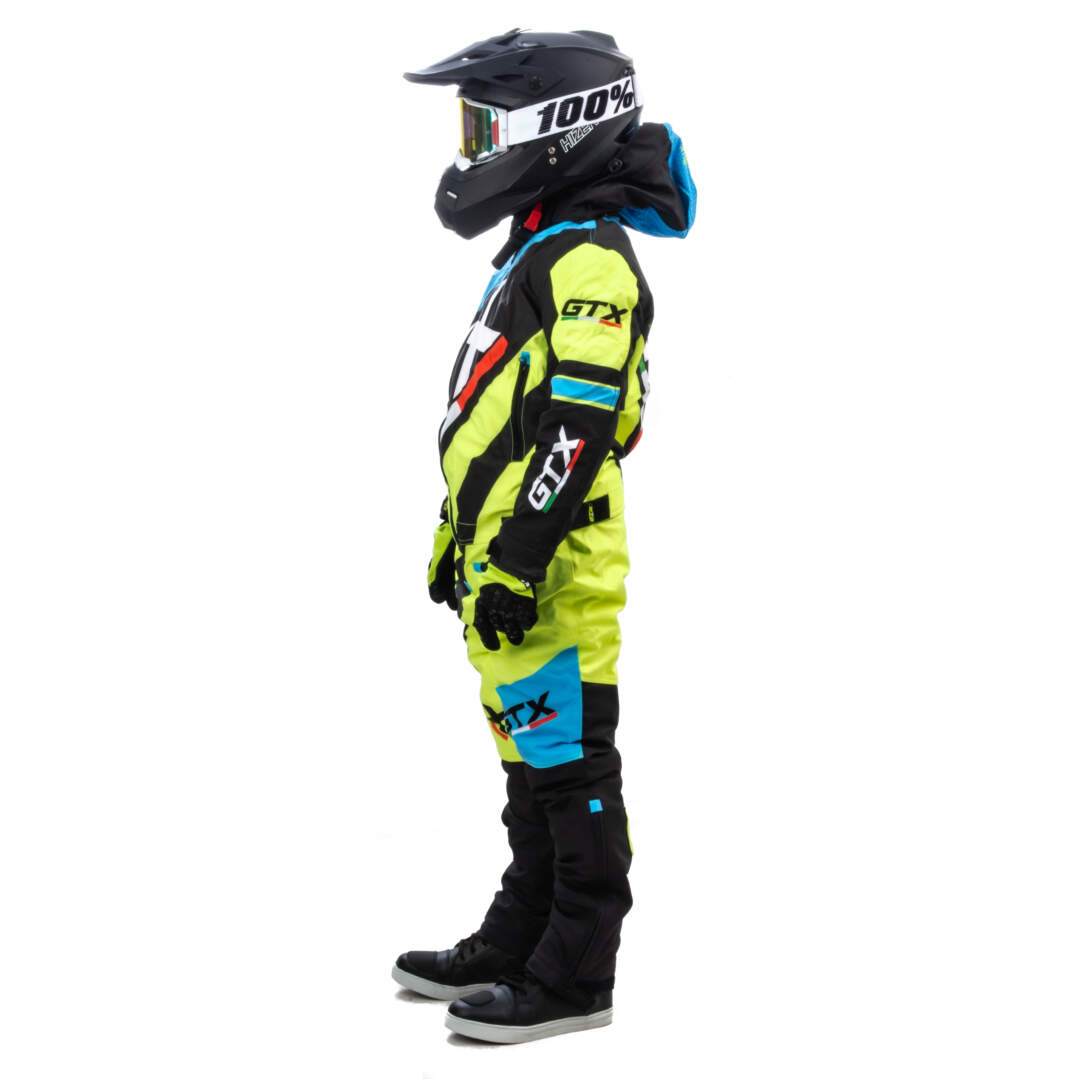 Комбинезон для снегохода (детский) GTX №6 blue-yellow (текстиль) (10Y)
